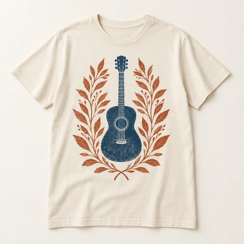 Music T-shirts category in an original Pearltee apparel photograph